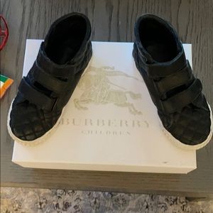 Burberry Boys High Tops Leather Sneaker 11US